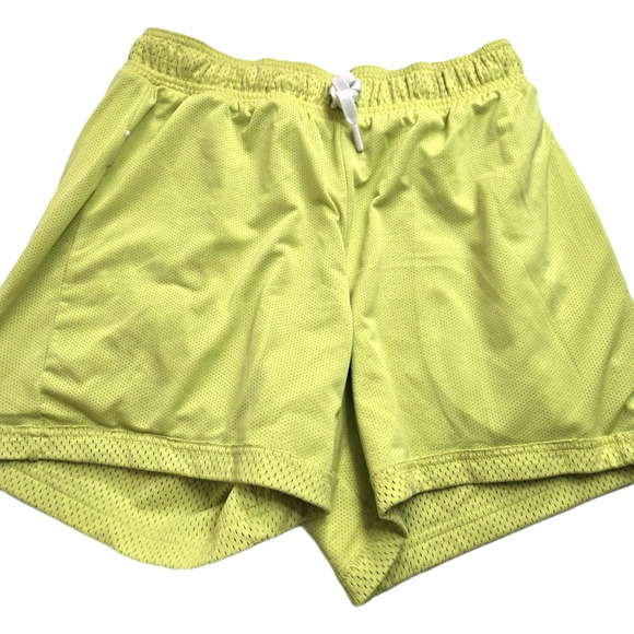 Womens Gymshark Lifting Mesh Shorts Neon Yellow/Green Size XS Pockets EUC - Picture 11 of 11